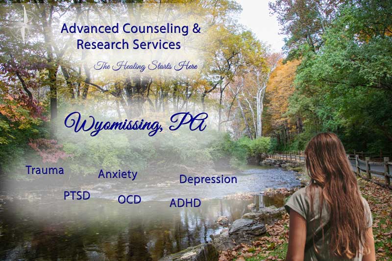 Trauma, PTSD, and anxiety counseling serving Wyomissing and Berks County, PA